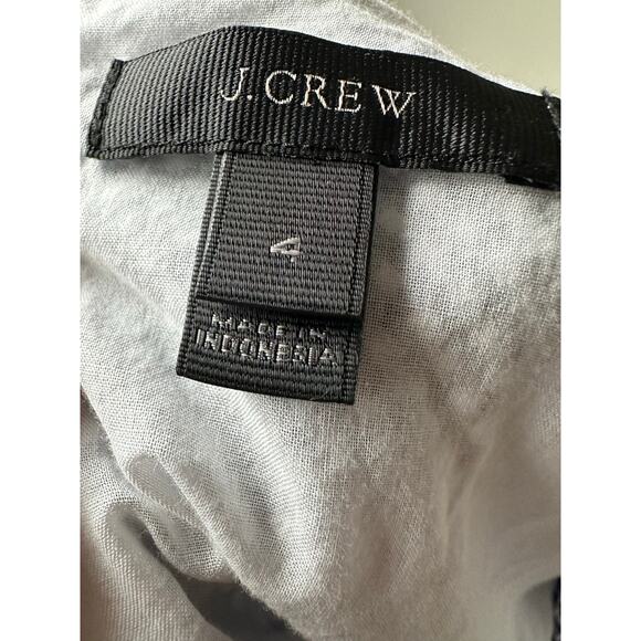 J.Crew Navy Gingham Wrap Dress | 100% Cotton | Fit & Flare Midi | Size 4 - Picture 4 of 8